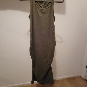 olive green maternity dress size m
